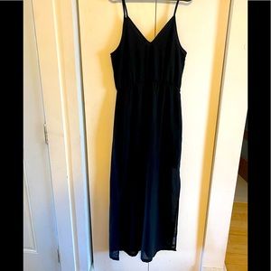 Strap Maxi black dress